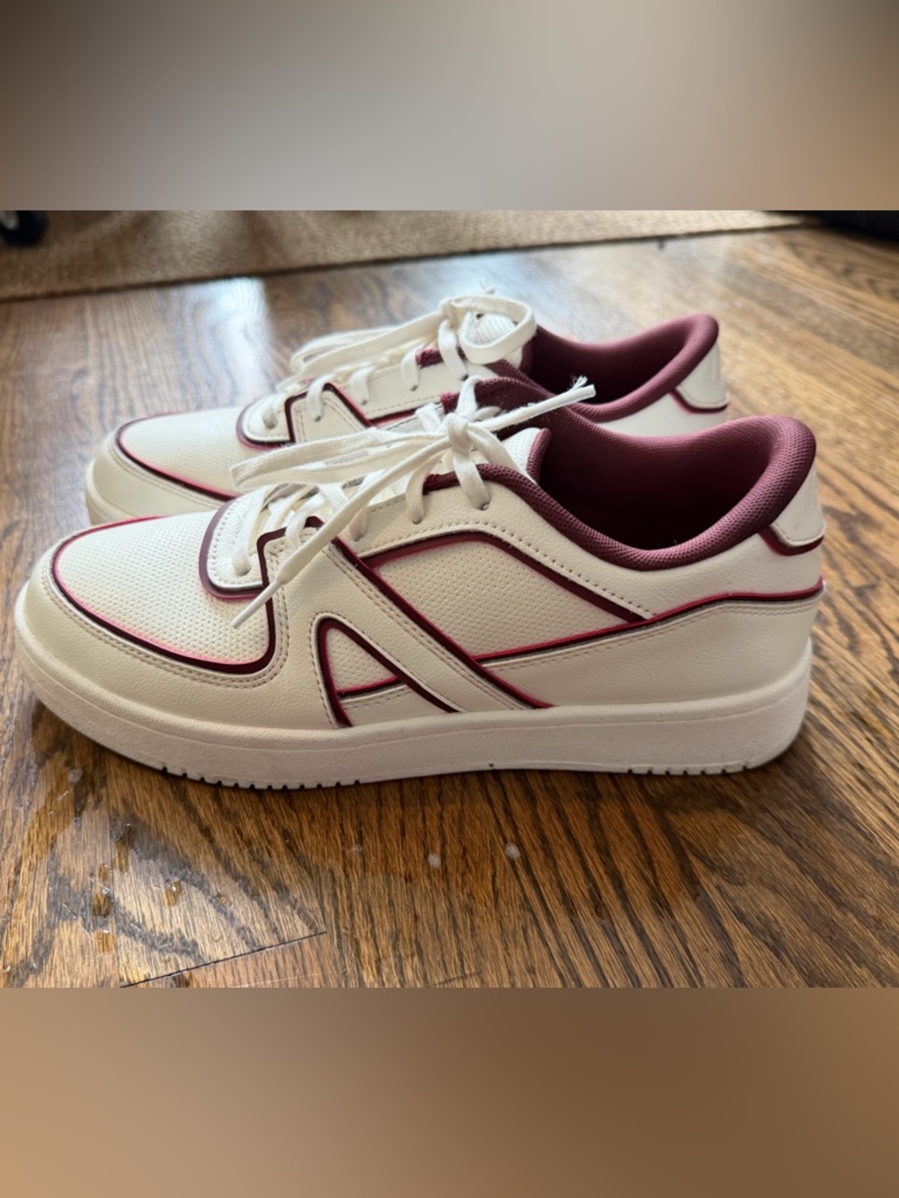 APL Women's Nostalgia ‘87 Ivory with Burgundy Trim